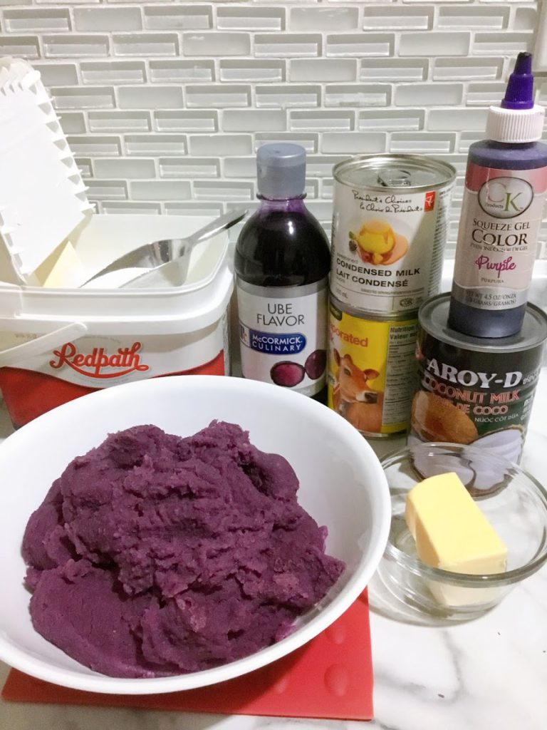 Halayang Ube Ingredients