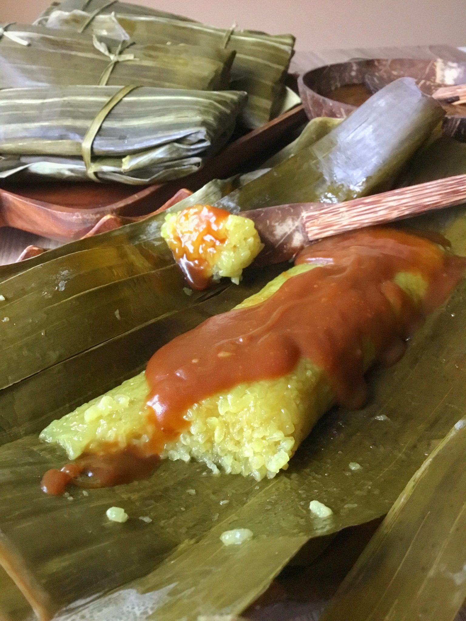 PinoyBites | Suman sa Lihia ( Rice Cake with Sweet Coconut sauce ...