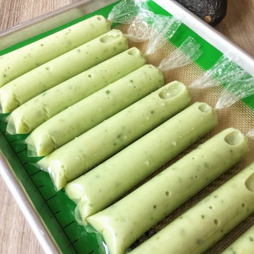 Avocado ice candy