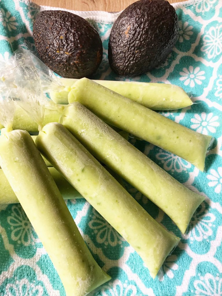 Avocado ice candy