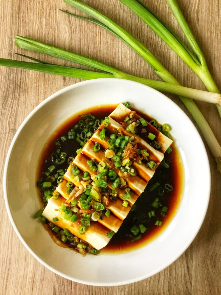 Steamed Tofu with Ginger-Soy Sauce 3