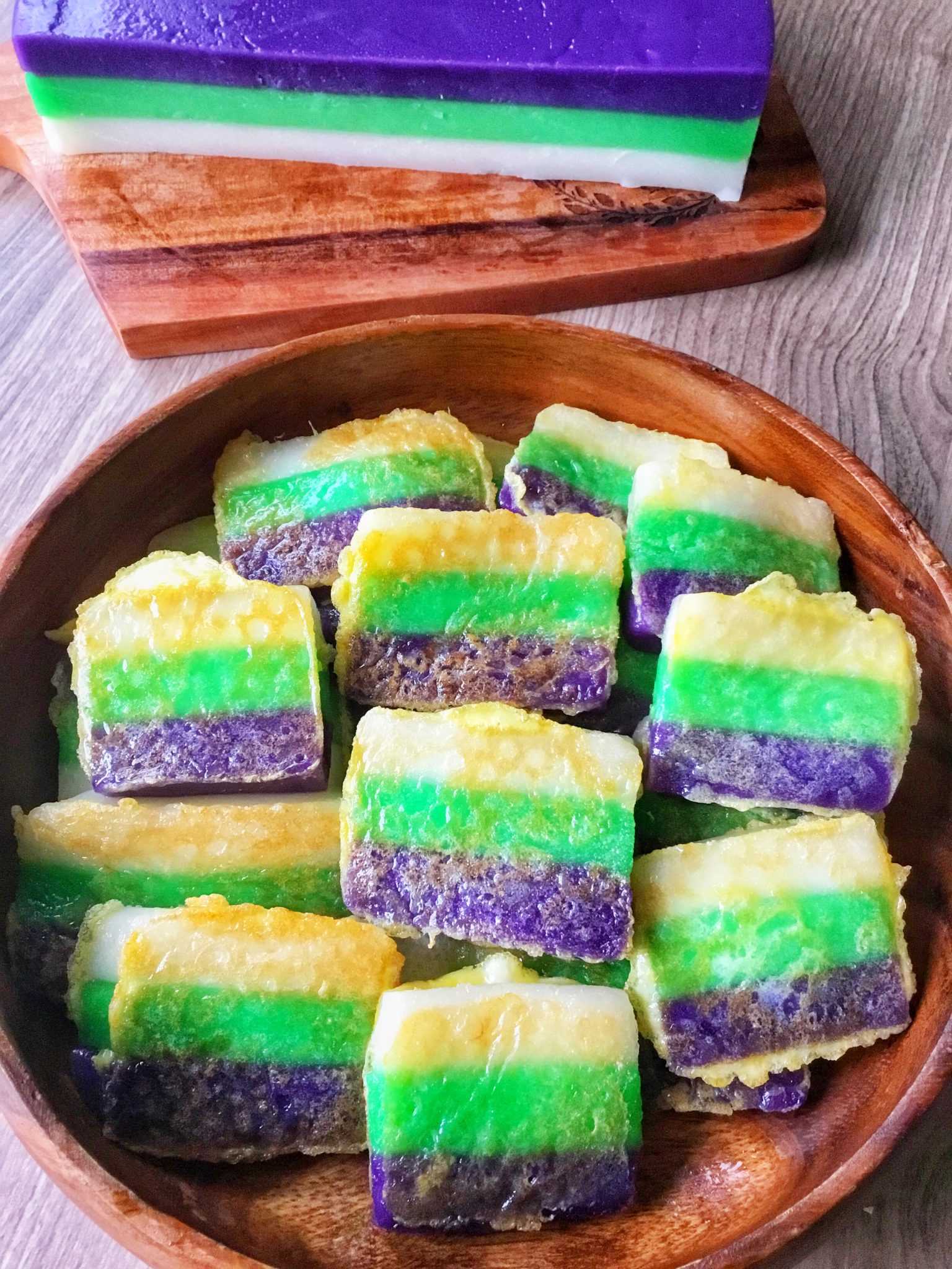 PinoyBites | Layered Tikoy (Sweet Rice Cake/Nian Gao) - PinoyBites