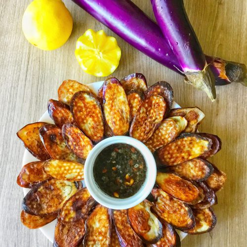 Fried Eggplant Using Less Oil