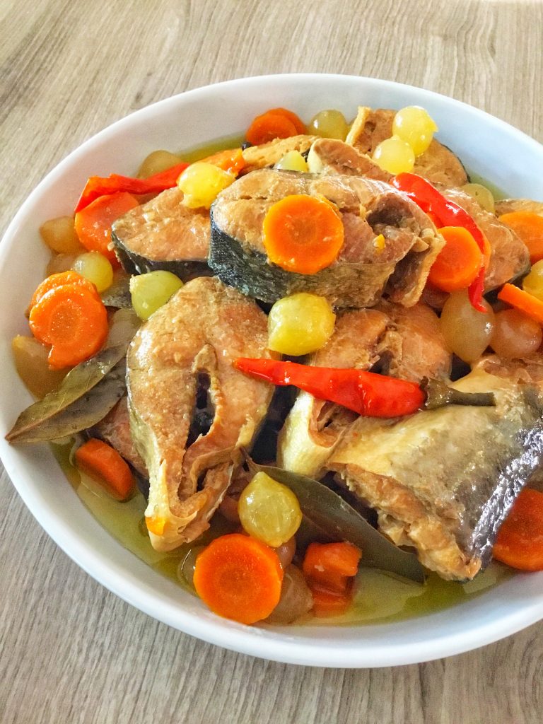 Instant Pot Spanish Style Salmon - PinoyBites