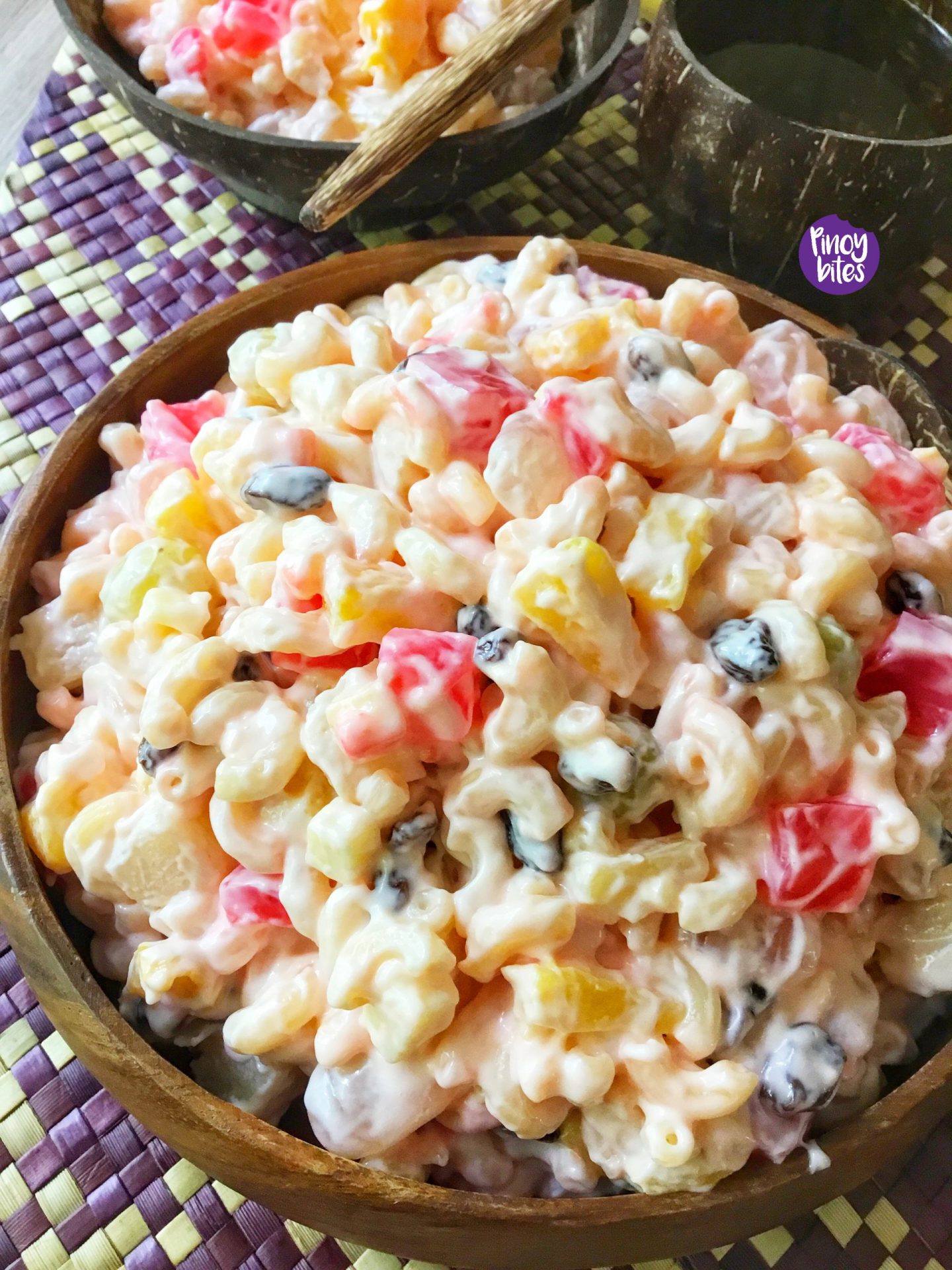 Filipino Macaroni Fruit Salad (Sweet) - PinoyBites