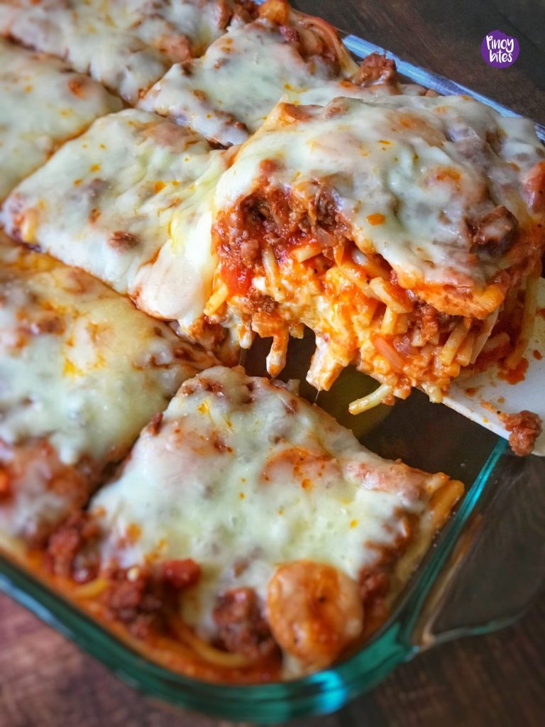 Loaded Cheesy Baked Spaghetti - PinoyBites