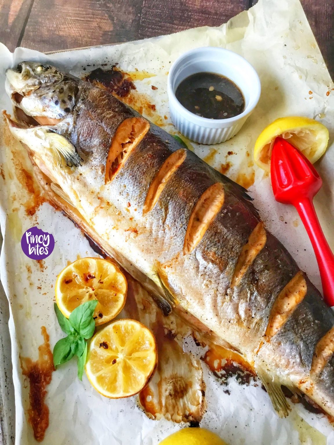 Easy Oven-Roasted Salmon (Whole) - PinoyBites